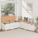 L Shape Storage Bench, Kitchen Breakfast Nook Bench, Farmhouse Corner Bench with Storage for Entryway, Dining Room, Kitchen