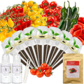 Tomato Seed Pod Kit for AeroGarden, idoo, Ahopegarden, MUFGA with Red Cherry/Golden Cherry Tomato, Roma/San Marzano/Yellow Pear Tomato and Jalapeno Pepper - Compatible with All Hydroponics (7-Pod)