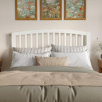 AFI, Richmond Slatted Queen Solid Wood Headboard, White