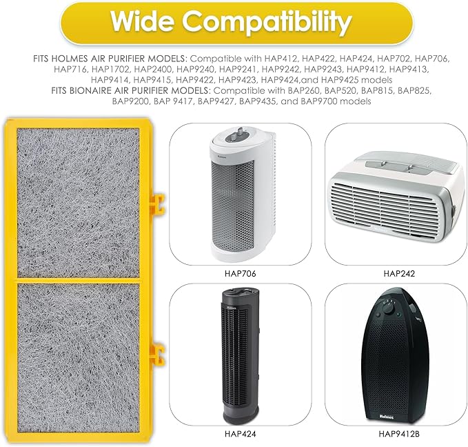 (15 Pack) AER1 Filter 5 HEPA Filters + 10 Carbon Booster Filters Compatible With Holmes AER1 Type Total Air Filter HAPF30AO-Odor Eliminator Filter, True HEPA Filter, Replacement Filter Accessories