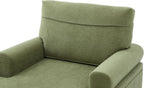 Eafurn 38" Modern Chaise Lounge Recliner Daybed Indoor, Comfy Chenille Upholstered Single Sofa Bed with Wodden Legs and Side Pockets, Deep Seat Sleeper Armchairs Couch for Living Room