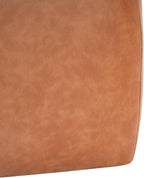 Christopher Knight Home Ellis Faux Leather Pouf Ottoman Foot Rest, Square PU Pouffe Ottoman Footstool, Living Room Sofa Couch Extra Seat, Modern Coffee Table for Home Office Bedroom, Tan Brown