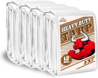 Tarp 5x7(4packs) ft Heavy Duty 12mil 100% Waterproof High Durability Multipurpose,Uv Resistant,White Tarp Suitable for Swimming Pools, Boats, Camping, Courtyards, Etc -by MVPNET