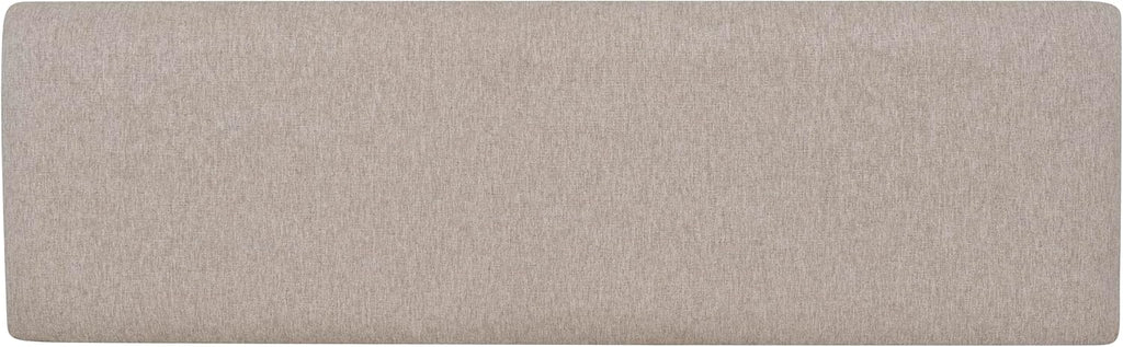 Powell Company Jane Grey Wood Backless Storage Bench with Beige Upholstered Top