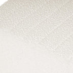 HomePop 19" Modern Channel Tufted Ottoman - Cream Boucle