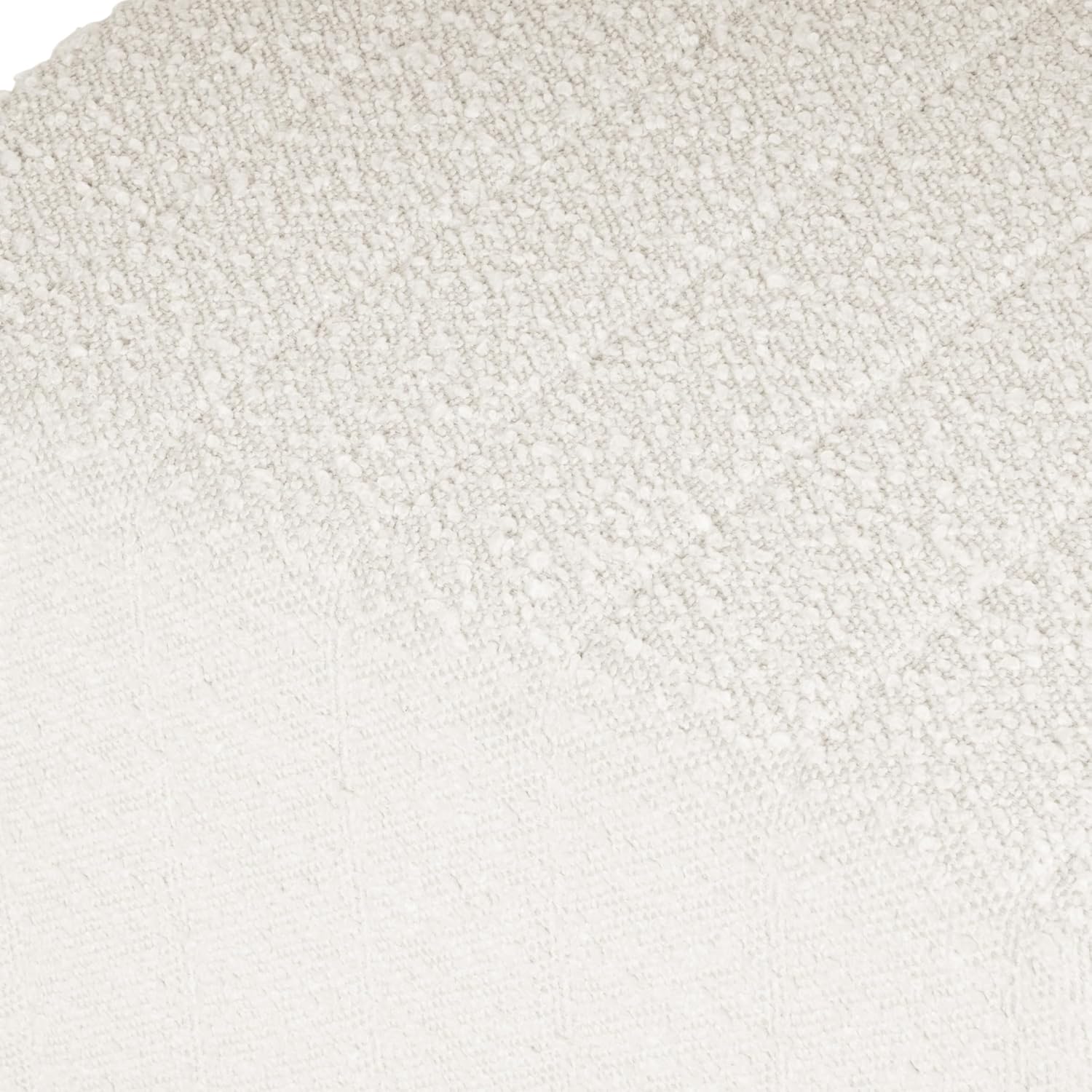 HomePop 19" Modern Channel Tufted Ottoman - Cream Boucle