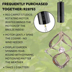 Red Carpet Studios The Original Helix Cosmix Wind Spinner, 11-Inch, Chrome and Crystal