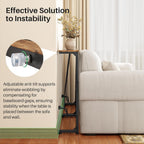 Kitstorack Narrow Sofa Table with Charging Station, 78.8" Behind Couch Table, Adjustable 24.4"-32.7" Height, Modular 2-piece Design for sectionals, entryways, Apartments, and Narrow Living Spaces