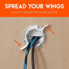 ECHOGEAR Full Motion TV Mount & in Wall TV Cable Hider Bundle - Mount TVs Up to 90" & Conceal The Wires Behind The Wall