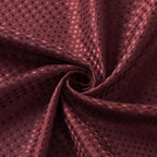 3 in 1 Extra Long Burgundy Shower Curtain Set-72 W x 84 H, Modern Waffle and PEVA Liner Set with 12 Stainless Steel Hooks, Waterproof Fabric for Bathroom