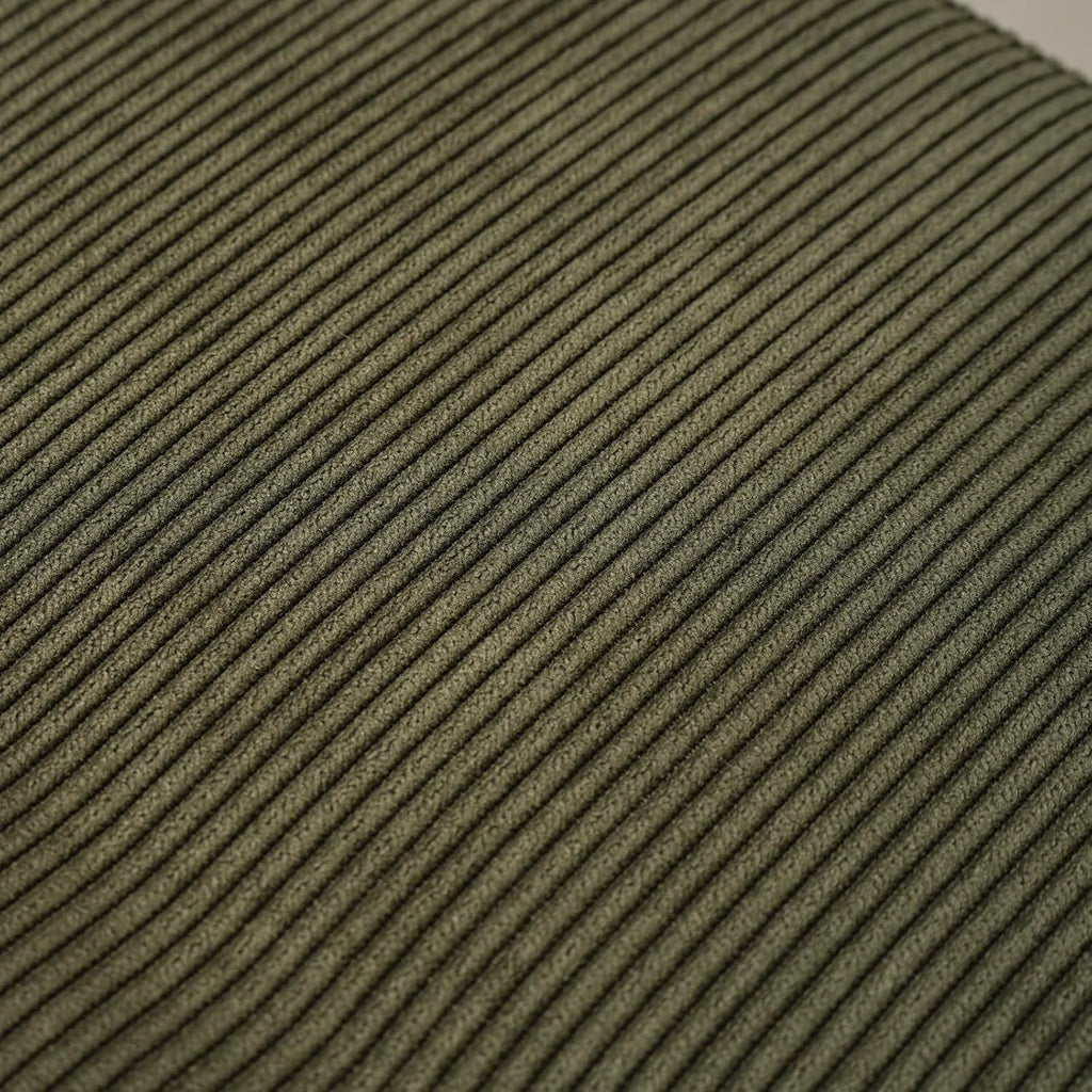 Comfy to go Entryway Bench - Green Bench for Bedroom, Modern Ottoman End of Bed, Corduroy Padded Benches for Living Room, Foyer, Mudroom, Hallway - 39" L x 14" W x 17" H | Corduroy Padded Benches for Living Room, Foyer, Mudroom, Hallway - 39" L x 14" W x