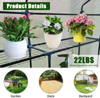Greenhouse for Outdoors,Walk in 3-Tier 6 Shelves Green House w/ Roll-Up Zippered Door Anchors and Ropes,Waterproof & UV Protected Plant Garden Hot House for Garden Patio Backyard,57 x 57 x 76''