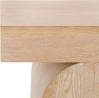 SAFAVIEH Home Collection Baraki Modern Bleached White Pedestal End Table (Fully Assembled)