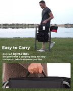 KingCamp Director Chair – Heavy Duty 400lb Capacity Camping Chair with Side Table Storage Pocket, Foldable for Big & Tall Adults, Padded Seat & Armrests, for Tailgating Sports Backyard Fishing, Red