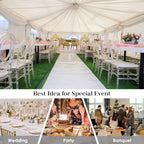Clear Dining Chairs Set of 20, Stackable Plastic Kitchen Dining Room Chair, Modern Acrylic Ghost Chair, Crystal Chiavari Chairs High Back for Wedding Banquet Party Event Indoor(Oval)