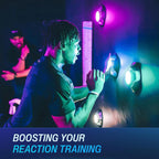 BlazePod Reaction Training Kit Smart Pods for Speed, Agility & Cognitive Drills - Pro-Level Training for Athletes, Trainers, Therapists & Coaches - App Access Included (Wall Mounts Set of 2)