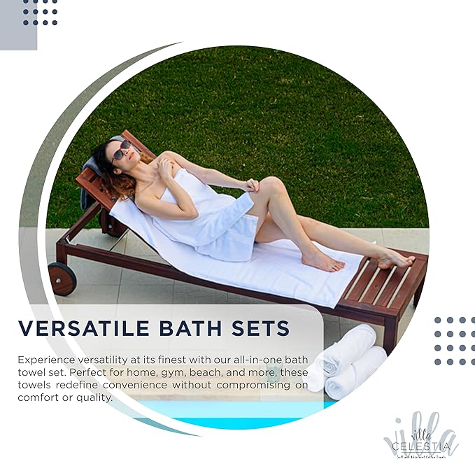 100% Combed Cotton Bathroom Towel Set of 6- 2 Bath Towels, 2 Hand Towels, 2 Wash Cloths, Sustainable, Soft, Highly Absorbent 6 Piece Cotton Bath Towel Set for Hotels, Spa, Bathroom, Dorm, Navy Blue