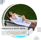 100% Combed Cotton Bathroom Towel Set of 6- 2 Bath Towels, 2 Hand Towels, 2 Wash Cloths, Sustainable, Soft, Highly Absorbent 6 Piece Cotton Bath Towel Set for Hotels, Spa, Bathroom, Dorm, Navy Blue