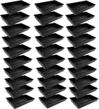 SUNPACK 10" x 20" Mega Plastic Seed Starting Tray, Black, 2.5" (Pack of 30) - No Drainage Holes, Ideal for Greenhouses or Indoor Gardening - Made of Thick, Strong Plastic