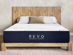 REVO Sleep Gel Memory Foam Mattress, 12-Inch Queen – Cooling Mattress with Pressure-Relieving Gel Foam, Contouring Support & Breathable Comfort for Restful Sleep