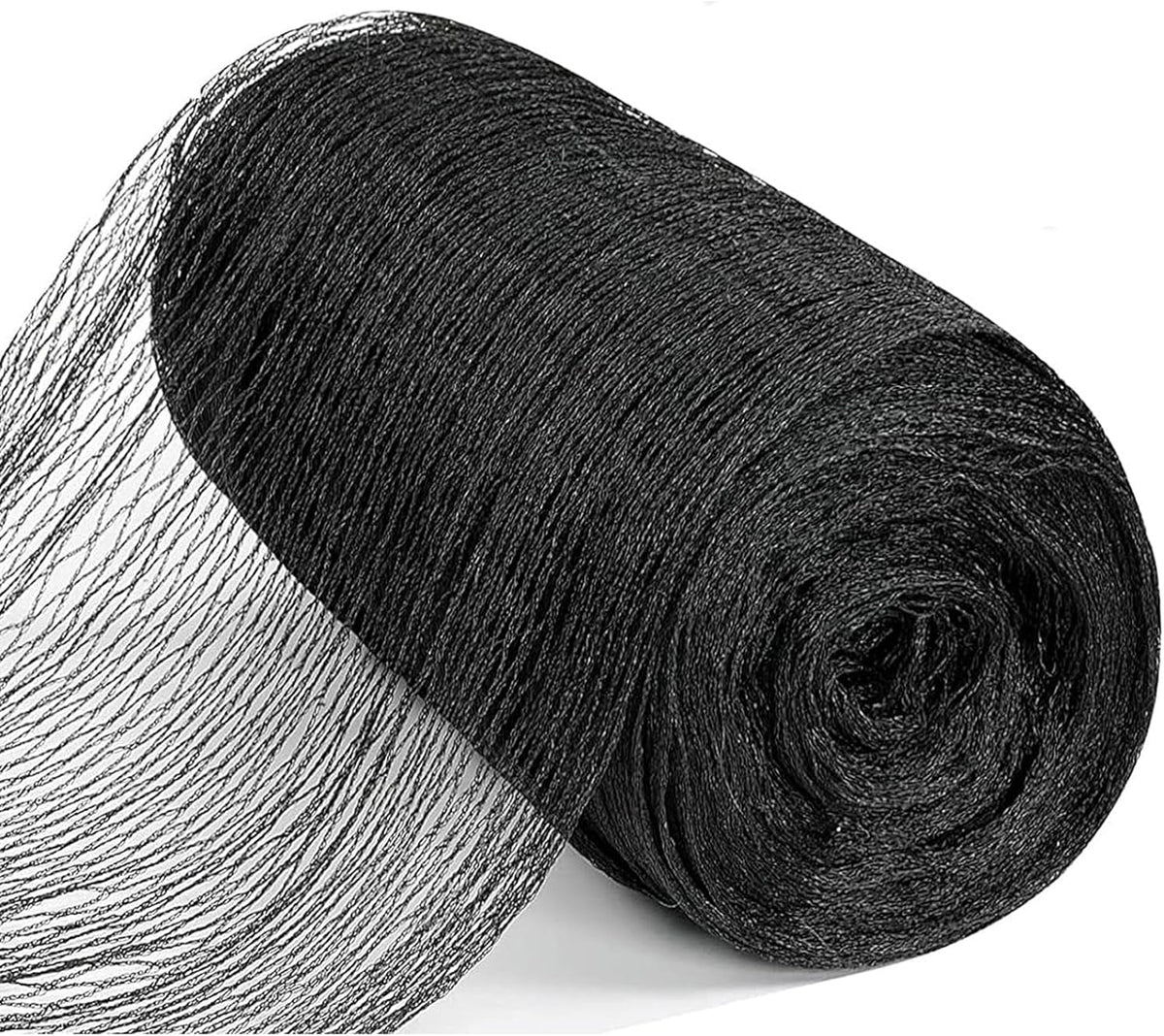 Koi Pond Netting for Leaves 50x50 Ft, 1 in Strong Woven Pond Leaf Net Cover, Protecting Koi Fish from Herons, Raccoons, Birds, Cats & Predators, 28 Pcs Stakes Included