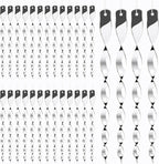 Hausse 30 Pack Bird Deterrents for Outside, Bird Repellent Hanging Silver Plastic Reflectors Scare Rods, Garden Decorative Reflective Scare Birds Away, Like Woodpeckers, Pigeons and Geese
