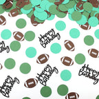 250PC Football Happy Birthday Confetti,Football Birthday Party Decorations,Football Confetti for Baby Boy First Birthday/Men Birthday
