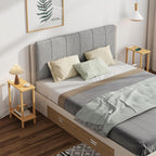 TUTOTAK Small End Table with Charging Station, Narrow Side Table with USB Ports and Outlets, Skinny Sofa Table, Slim Nightstand, Living Room, Bed Room, Natural TB01BN060