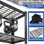 REIBII 3010LBS Storage Shelves 72" H Garage Shelving Heavy Duty Metal Shelving 5 Tier Adjustable Metal Shelves for Storage for Pantry Kitchen Basement 72" H x 35.5" W x 16" D, 3 Pack