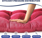 IPYNBAP Outdoor Bench Cushion, 48x18x5 Inch, Waterproof Bench Cushion for Outdoor/Indoor Furniture, Tufted Patio Bench Seat Cushion, Fade Resistant Outdoor Cushions for Porch Swing Couch, Burgundy