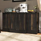 Buffet Cabinet with Storage,59" Large Farmhouse Sideboard Buffet Cabinet with Doors,Kitchen Buffet Storage Cabinet with Adjustable Shelves,Bar Station Table for Kitchen,Dining Room,Living Room