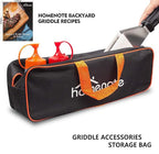 HOMENOTE Griddle Accessories Kit, 7Pc Professional BBQ Kit in Gift Box - Heavy Duty Wooden Handle Stainless Steel Griddle Tool Set Great for Grill Flat Top Cooking Camping, Wood Color