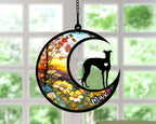 Personalized Dog Memorial, Custom Name Italian Greyhound Dog Christmas Ornament with Name, Custom Breeds, Pet Loss Light Catcher, Gifts for Lovers Loss of Pet Sympathy on Mothers Day Christmas