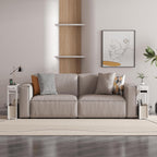 Leomonio White Side Table with Charging Station, Slim End Tables with Linen Basket, Skinny Table for Small Spaces, Thin Bedside Table for Living Room, Bedroom