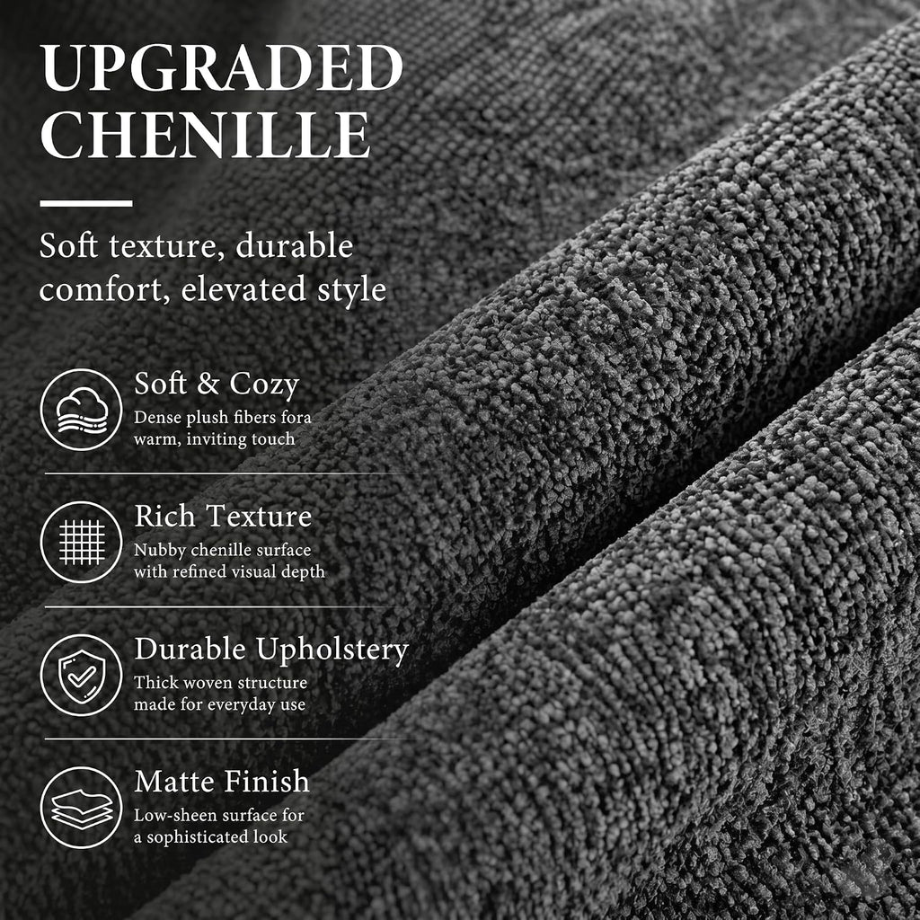 Dreamzie 65'' Convertible Sleeper Sofa Bed with Swivel Side Table, Chenille Pull Out Couch for Living Room, Loveseat Sleeper Couch with Hidden Storage Space | Charging Port | Cup Holders, Grey