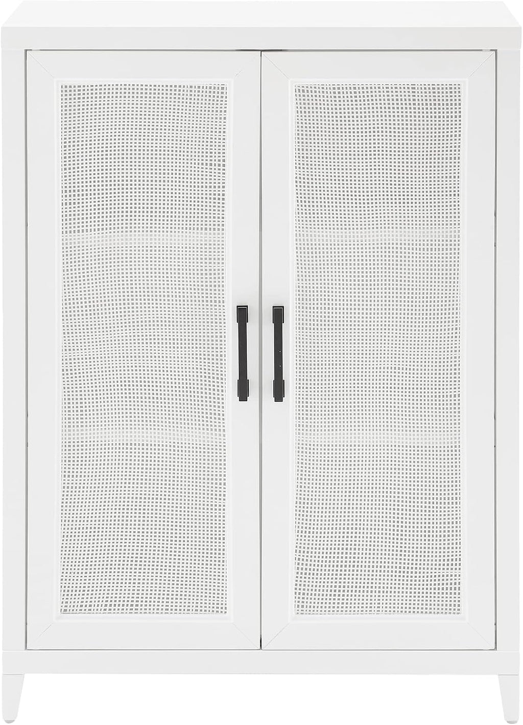 Crosley Furniture Milo Stackable Pantry Storage Cabinet with Shelves, Kitchen, Dining, or Laundry Room, White