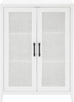 Crosley Furniture Milo Stackable Pantry Storage Cabinet with Shelves, Kitchen, Dining, or Laundry Room, White