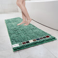 Muddy Mat Chenille Bathroom Rugs Quick Dry Microfiber Mats Non Slip Washable, Extra Thick, Soft and Highly Absorbent Bath Mats for Bathroom, Kitchen, and Shower Floor - Seafoam Green Runner 59"X24"