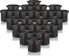 Gardenera Heavy Duty Fabric Planters - 20-Pack 3 Gallon Grow Bags with Sturdy Handles, Ideal for Indoor and Outdoor Planting