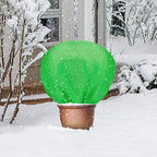 ANPHSIN 3 Pcs Plant Covers Freeze Protection - 19.6in x 39.3in Winter Shrub Plant Protection Bags, Frost Blankets Cloths with Drawstring for Outdoor Garden Rose Bush Plants, Green