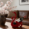 XINXUAN Swan Couple Wine Bottle Holder Countertop, Gifts for Women | Wine Lovers, Decor for Kitchen, Wine Gifts for Women, Ornament Display Stand