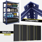 REIBII Garage Shelving 72" H Storage Shelves Sturdy Metal Shelves Heavy Duty 5 Tier Metal Shelving for Kitchen Closet Basement Warehouse 72" H x 32" W x 17.1" D Blue