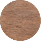 East at Main Solid Wood Round Side Table, End Table & Plant Stand – Rustic Handcrafted Accent Table with Unique Stick-Leg Design – Brown Wood Finish for Living Room, Bedroom, or Entryway