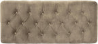 HomePop 40" Ainsley Button Tufted Storage Bench - Fawn Velvet
