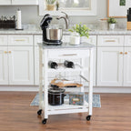 Linon Kitchen Island, White, 22.88 x 15.75 x 33.88