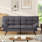 Opoiar Futon Sofa Bed Convertible Memory Foam Foldable Couch Modern Sleeper Loveseat with Adjustable Armrests&Backrests for Small Spaces Office Studio Apartment Dorm Game Room
