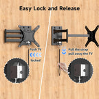 Suptek Lockable RV TV Mount for 13-43 Inch TVs | Full Motion Locking Wall Mount for Camper, Trailer, Motorhome, Boat, Truck, Indoor and Outdoor, VESA 200mm, Supports 44lbs, Model MA1342
