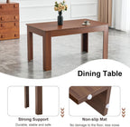 Extendable Dining Table for 4-10 People｜59-87 Inch Rectangular Kitchen & Dining Room Table with 2 Extension Leaves｜Modern Walnut Wood Expandable Table