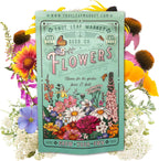 All Annual Wildflower Seeds Mix – 1 lb, 16,000+ Seeds – 21 Flower Varieties Including Poppy, Indian Blanket, Flax – Attracts Pollinators – Bulk Wildflower Seed for Planting