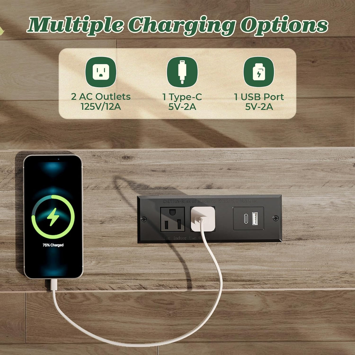 SUPERJARE 78.8 inch Narrow Behind Couch Table with 2 Charging Stations | 2 AC Outlets with USB-C Ports, Extra Storage Behind Sofa, Long Sofa Table Console Table for Entryway Living room,Oak